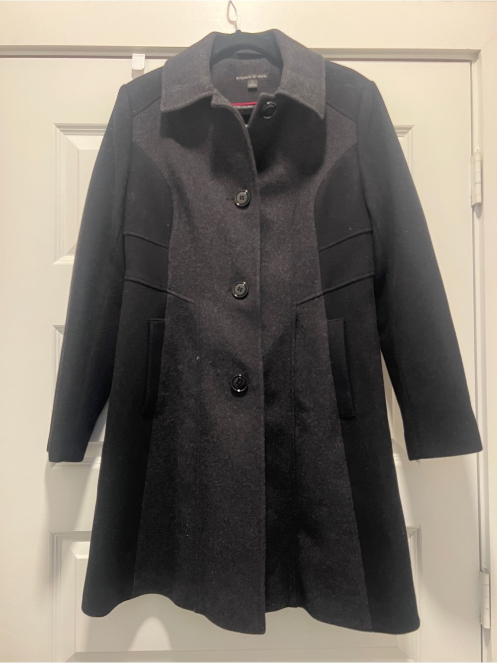 Preston & York Wool Blend A-Line Coat